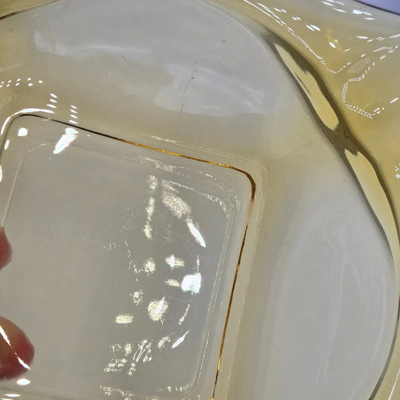 Set of 3 Vintage 1970s Anchor Hocking Amber MCM Glass Square Tapered Ashtray - Picture 9 of 10